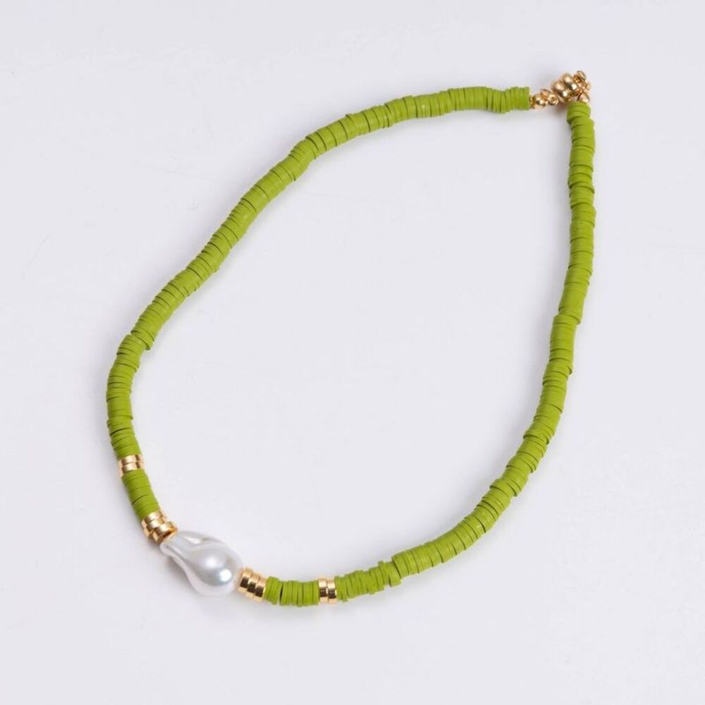 Luv Aj Seville Pearl Necklace - Green